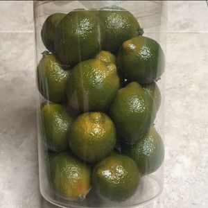 Artificial Faux Limes Decor Fruit 24 Count New